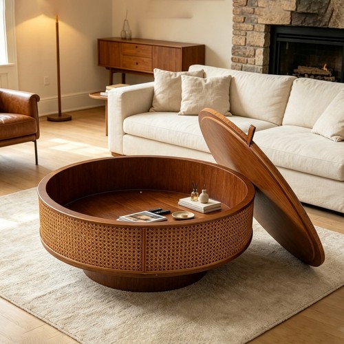 Farmhouse round storage - farmhouse, coffee