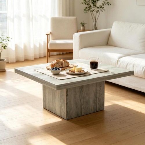 Modern square coffee table - square,