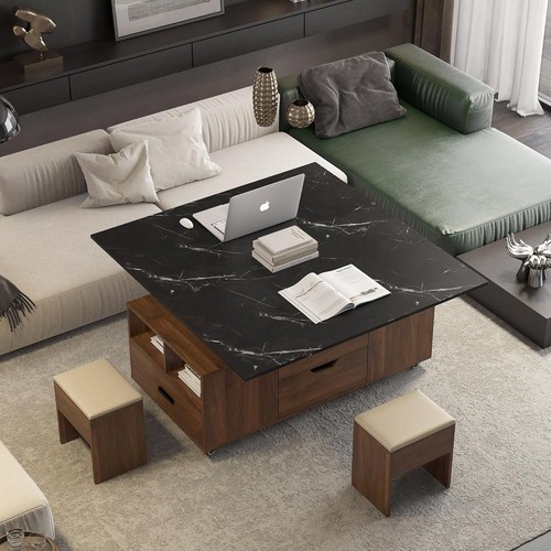 Lift top coffee table hidden - top,