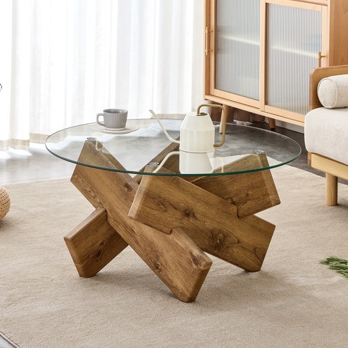 Round coffee table farmhouse - coffee,
