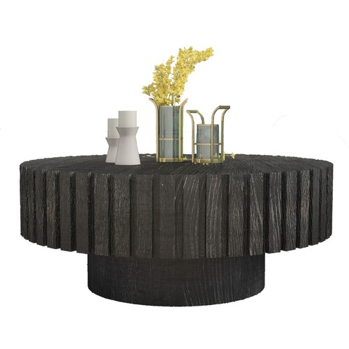 Modern round coffee table - coffee,