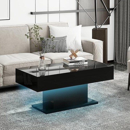 High gloss coffee table with - high,