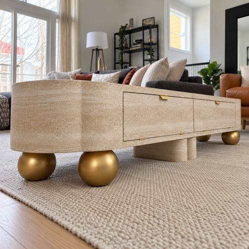 Modern faux travertine - faux,